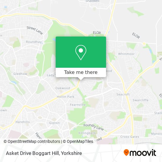 Asket Drive Boggart Hill map