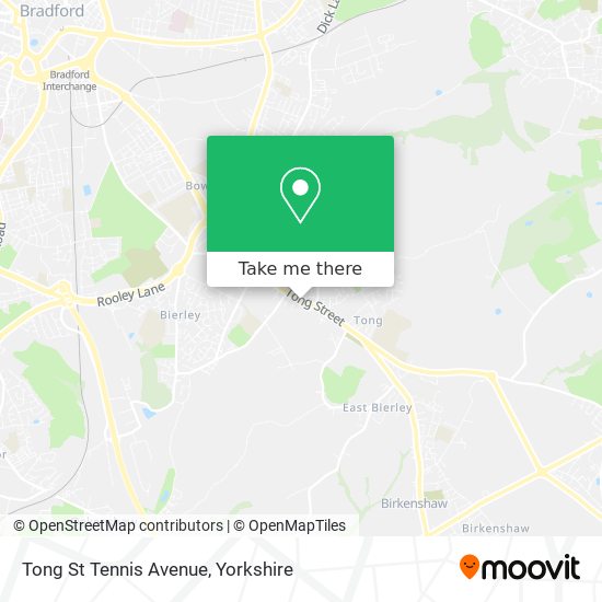 Tong St Tennis Avenue map