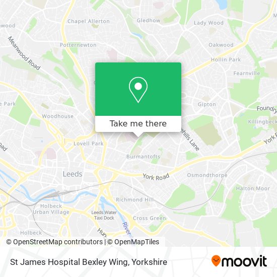 St James Hospital Bexley Wing map