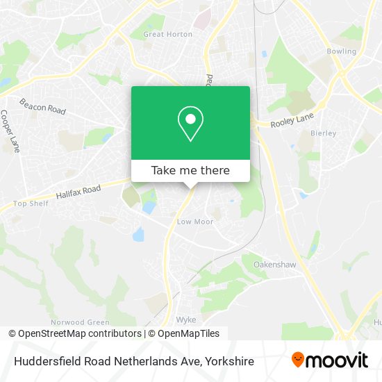 Huddersfield Road Netherlands Ave map