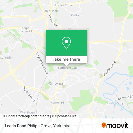 Leeds Road Philips Grove map