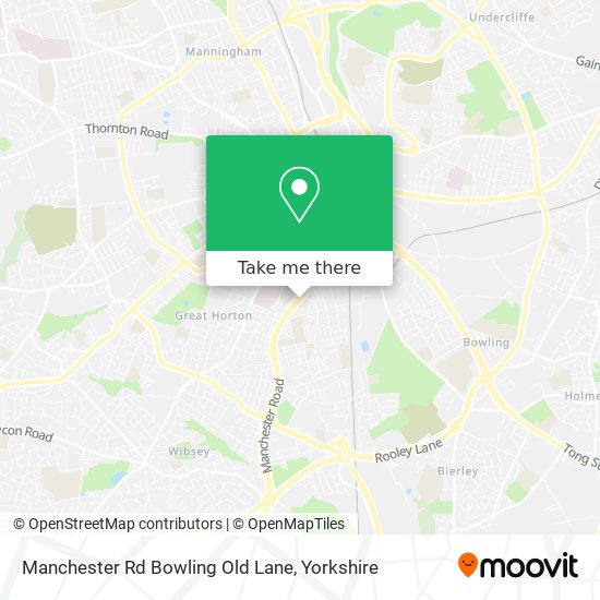 Manchester Rd Bowling Old Lane map