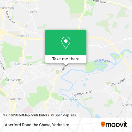 Aberford Road the Chase map