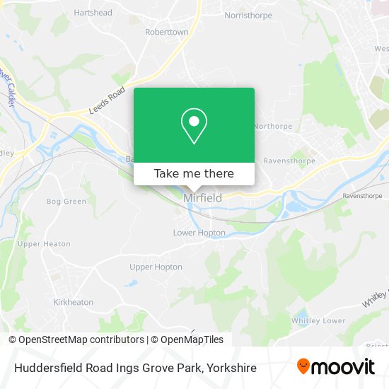 Huddersfield Road Ings Grove Park map