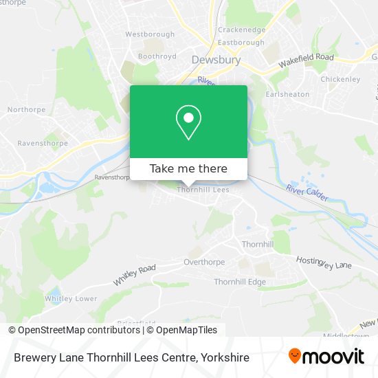 Brewery Lane Thornhill Lees Centre map