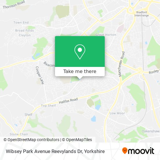 Wibsey Park Avenue Reevylands Dr map