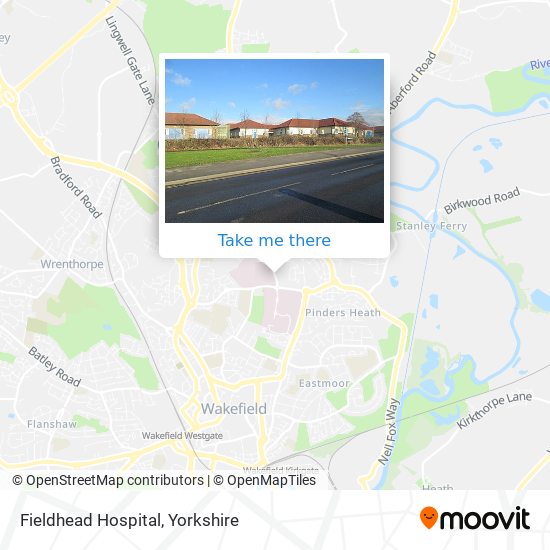 Fieldhead Hospital map