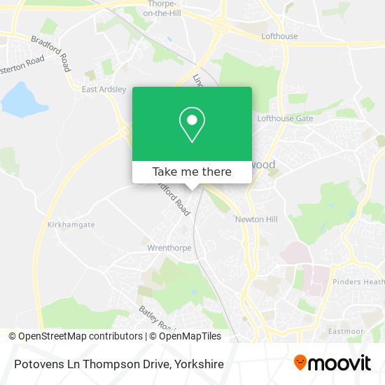 Potovens Ln Thompson Drive map