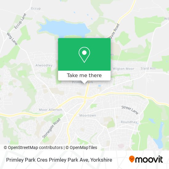 Primley Park Cres Primley Park Ave map