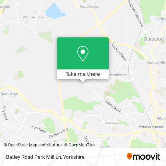 Batley Road Park Mill Ln map