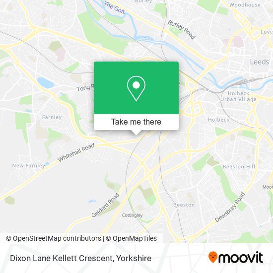 Dixon Lane Kellett Crescent map