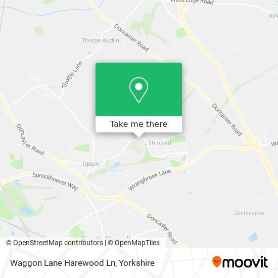 Waggon Lane Harewood Ln map