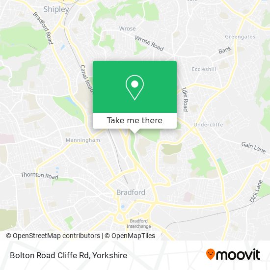 Bolton Road Cliffe Rd map