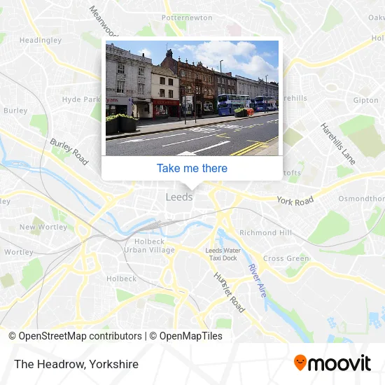 The Headrow map