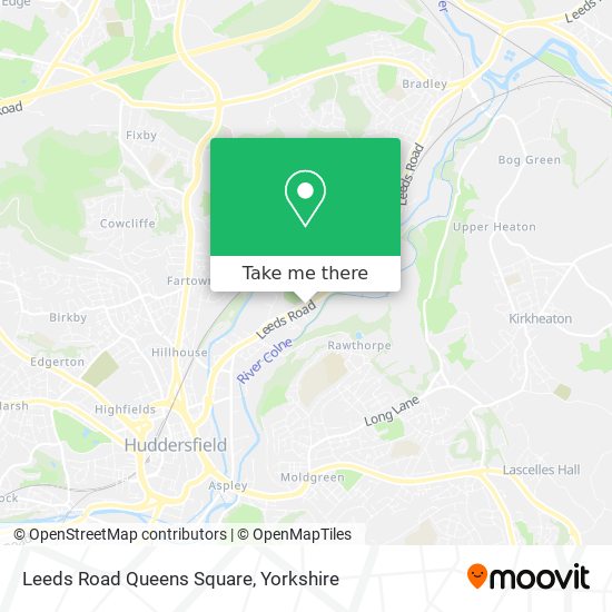 Leeds Road Queens Square map