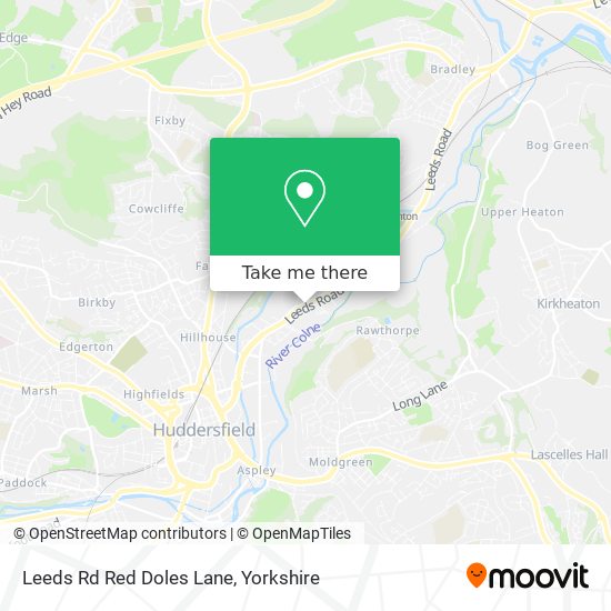 Leeds Rd Red Doles Lane map