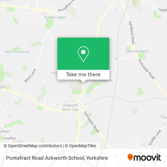 Pontefract Road Ackworth School map