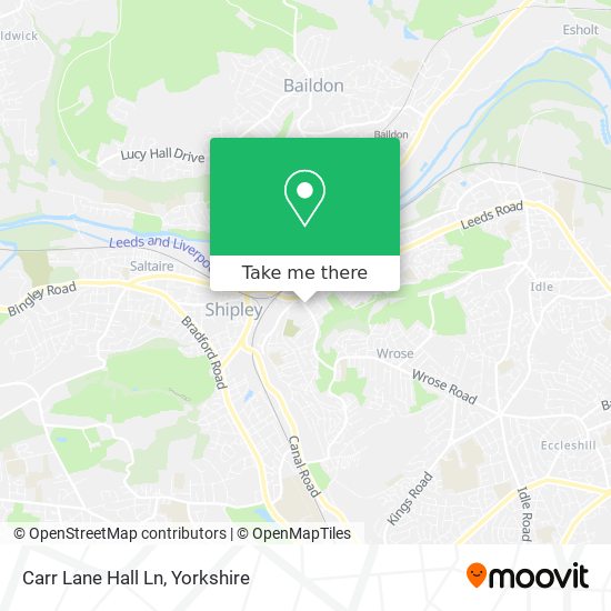 Carr Lane Hall Ln map
