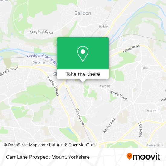 Carr Lane Prospect Mount map