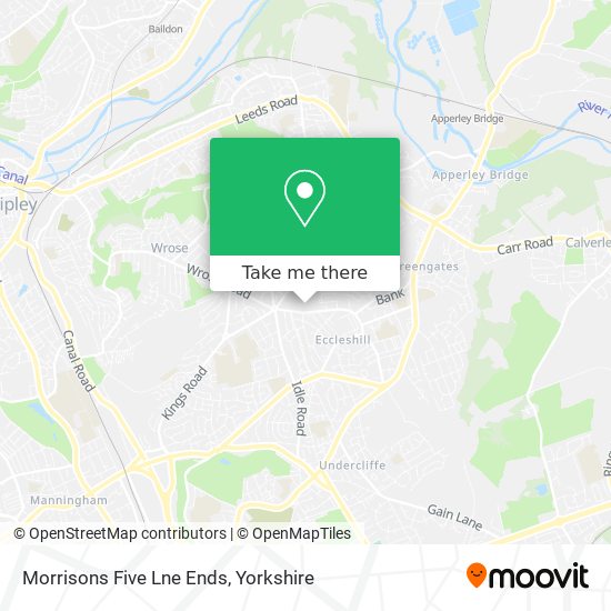 Morrisons Five Lne Ends map