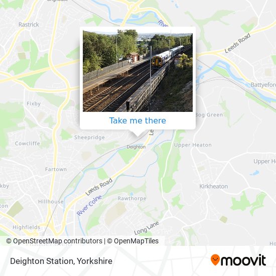 Deighton Station map