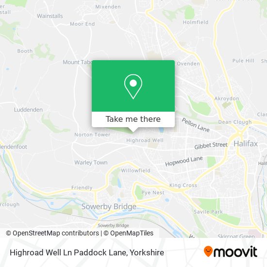 Highroad Well Ln Paddock Lane map