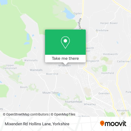 Mixenden Rd Hollins Lane map