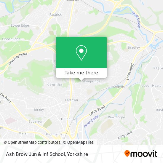 Ash Brow Jun & Inf School map