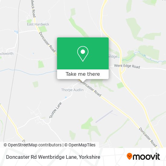 Doncaster Rd Wentbridge Lane map