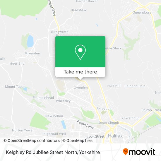 Keighley Rd Jubilee Street North map