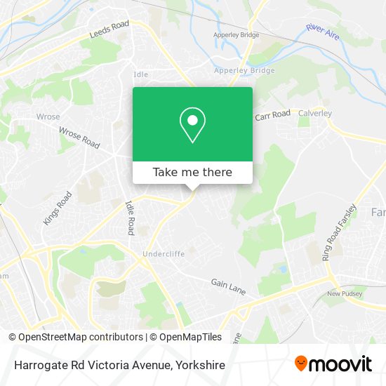 Harrogate Rd Victoria Avenue map