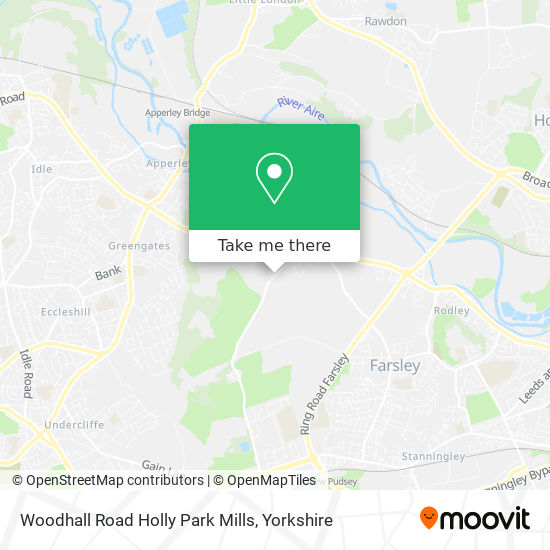 Woodhall Road Holly Park Mills map