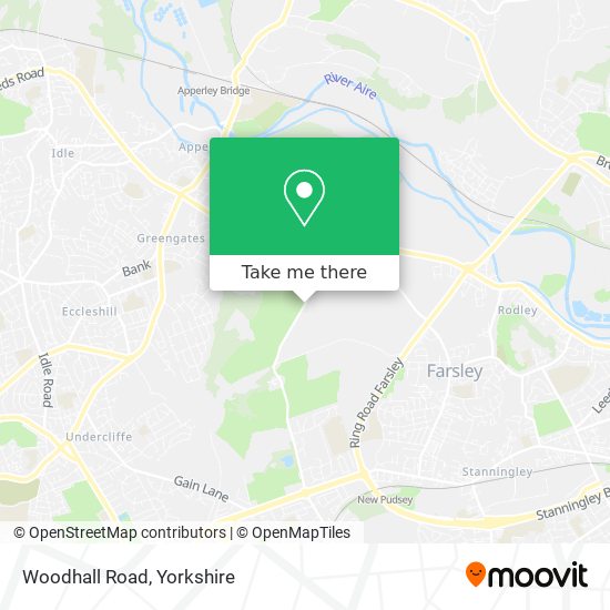 Woodhall Road map