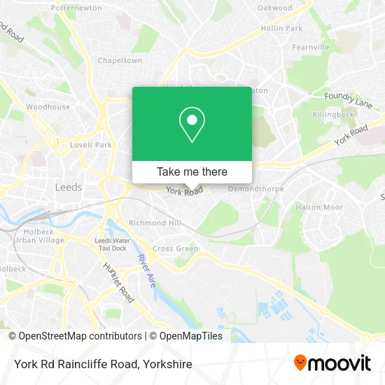 York Rd Raincliffe Road map