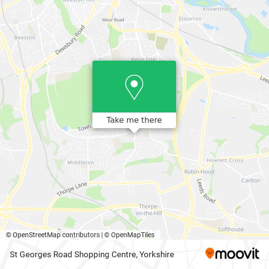 St Georges Road Shopping Centre map