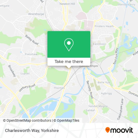 Charlesworth Way map