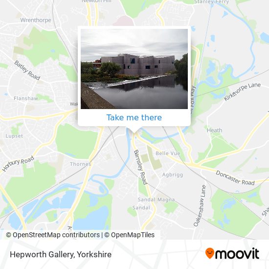 Hepworth Gallery map