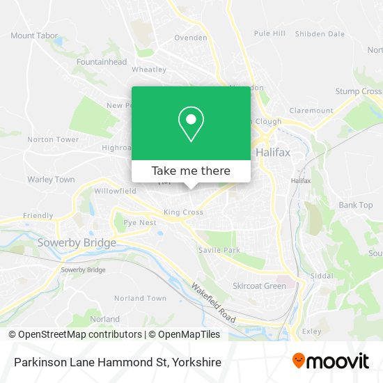 Parkinson Lane Hammond St map