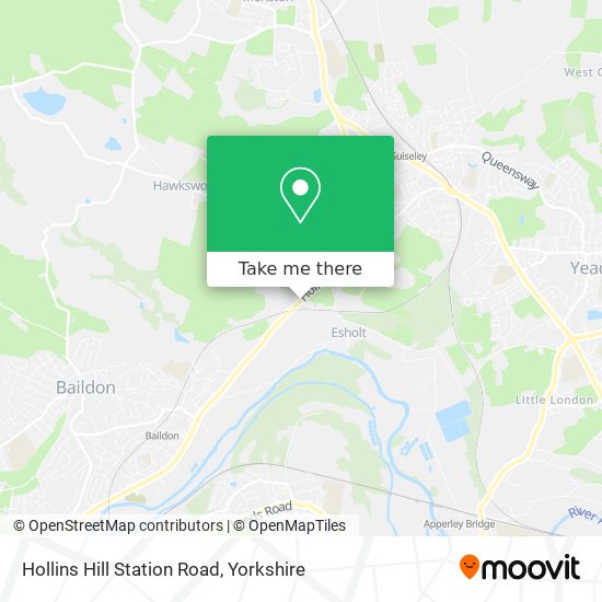 Hollins Hill Station Road map