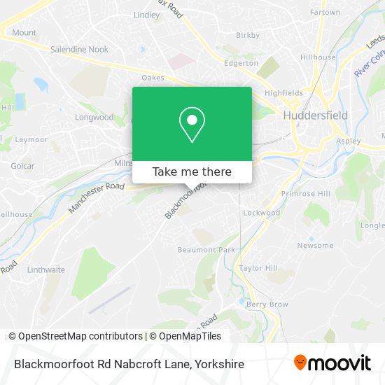 Blackmoorfoot Rd Nabcroft Lane map