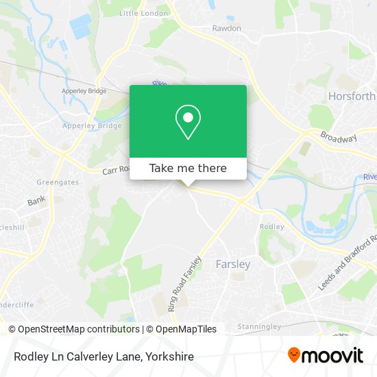 Rodley Ln Calverley Lane map