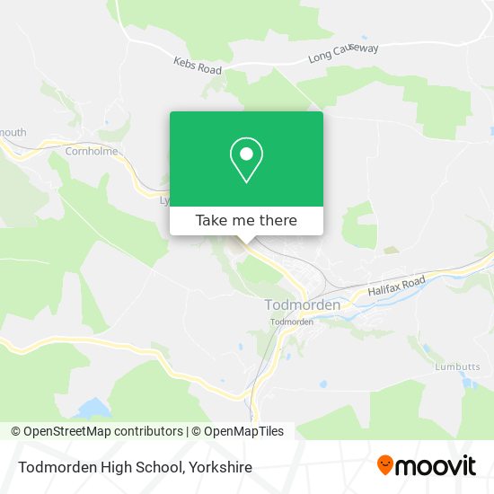 Todmorden High School map