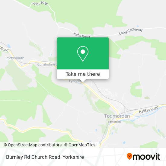 Burnley Rd Church Road map
