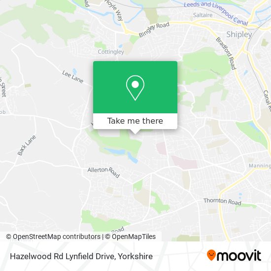 Hazelwood Rd Lynfield Drive map