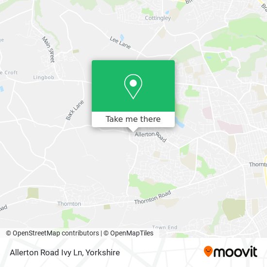 Allerton Road Ivy Ln map