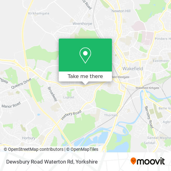 Dewsbury Road Waterton Rd map