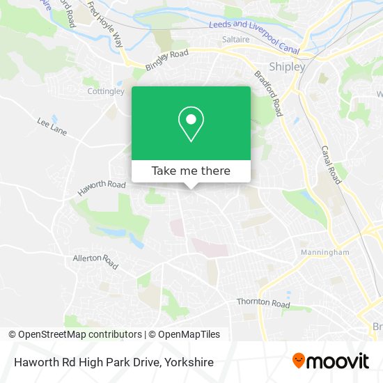 Haworth Rd High Park Drive map