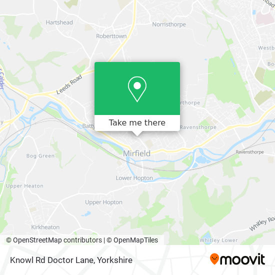 Knowl Rd Doctor Lane map