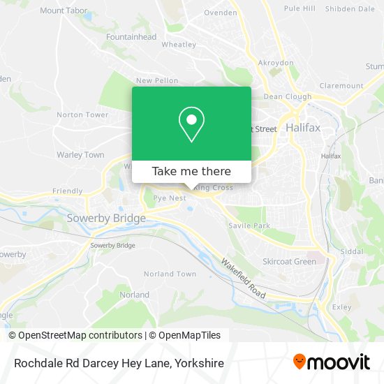 Rochdale Rd Darcey Hey Lane map