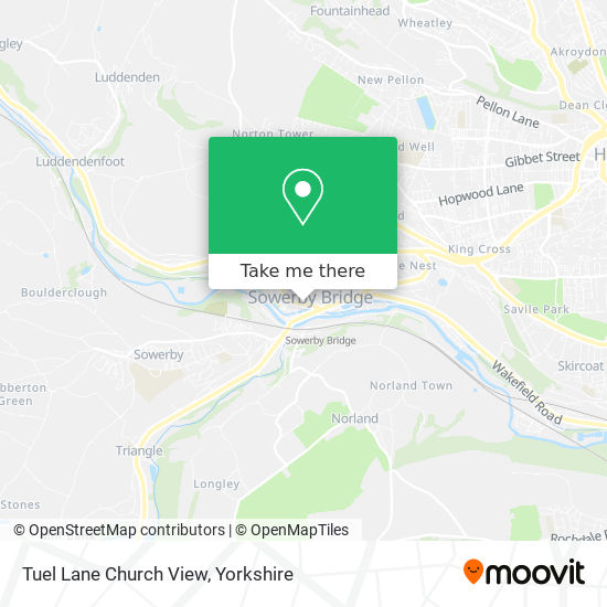 Tuel Lane Church View map